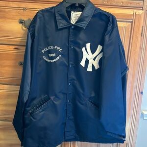 New York Yankees Rare 1988 satin jacket, police fire championships
